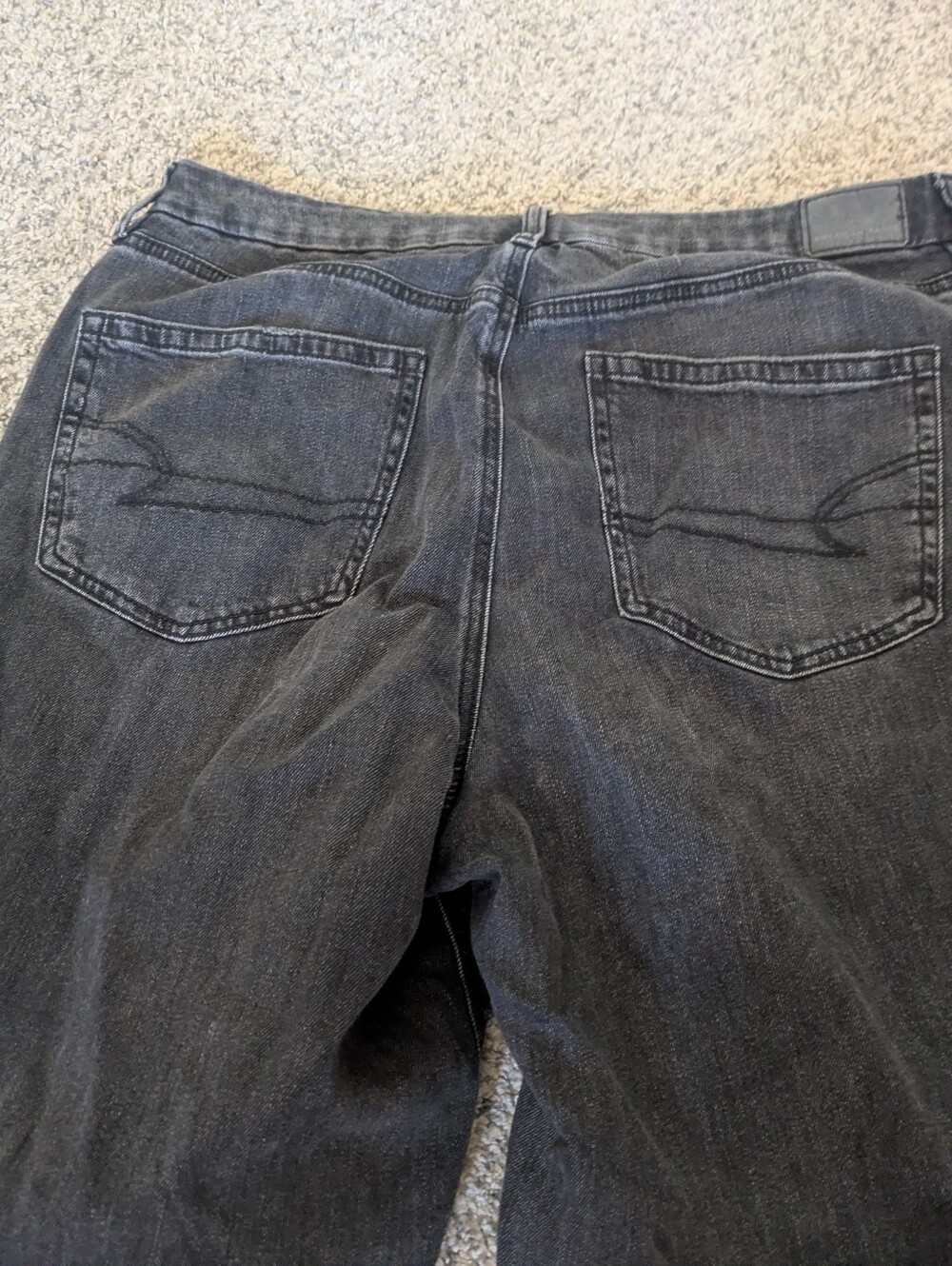American Eagle Curvy Super High Rise Baggy Wide Leg Jeans - Picture 6 of 9